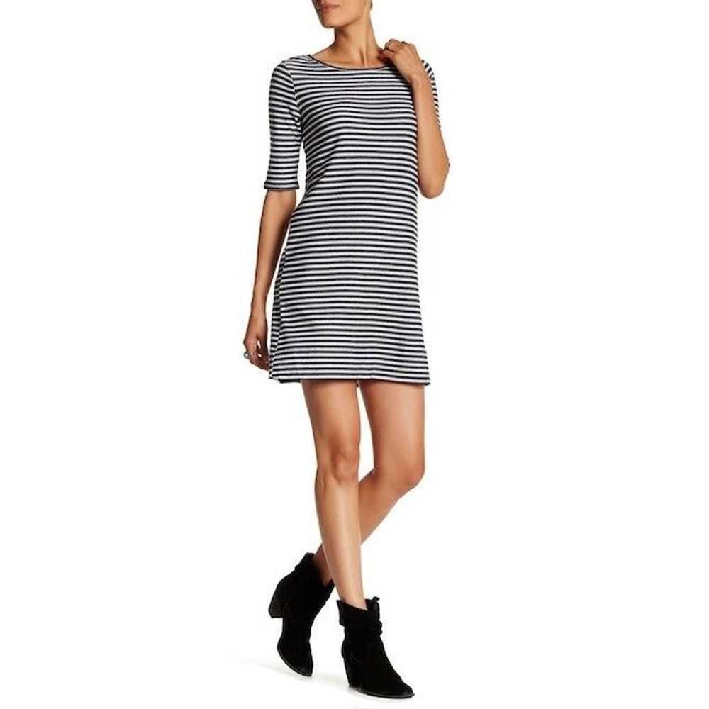 FREE PEOPLE Black FRENCHIE T Shirt Dress MEDIUM
